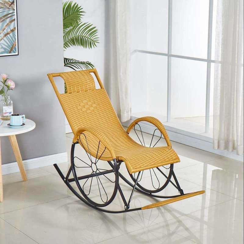 Modern Indoor Rocking Chair Rattan Rocking Chair for Living Room and Bedroom