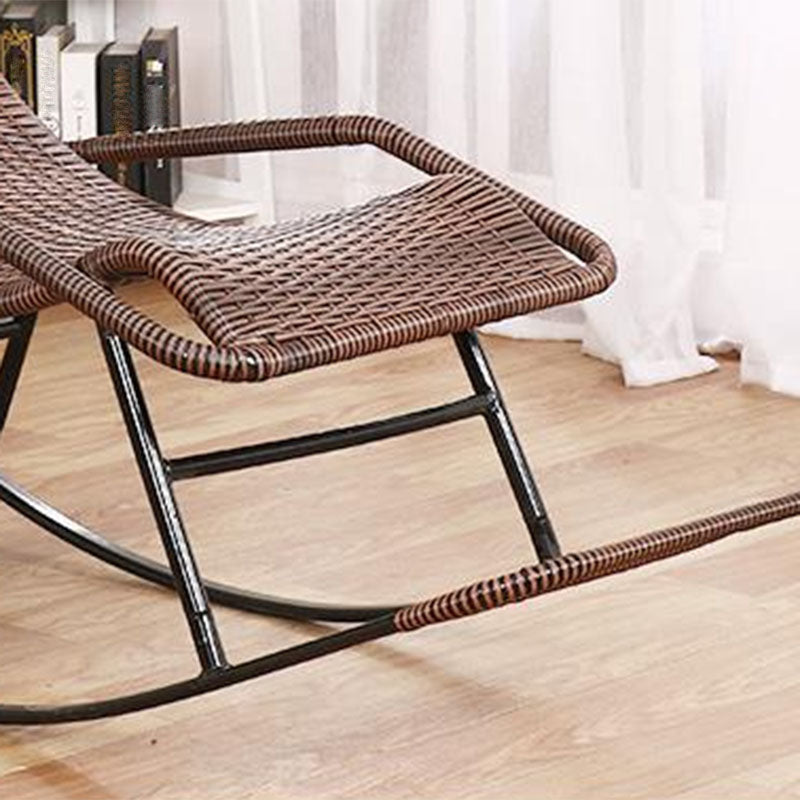 Modern Indoor Rocking Chair Rattan Rocking Chair for Living Room and Bedroom