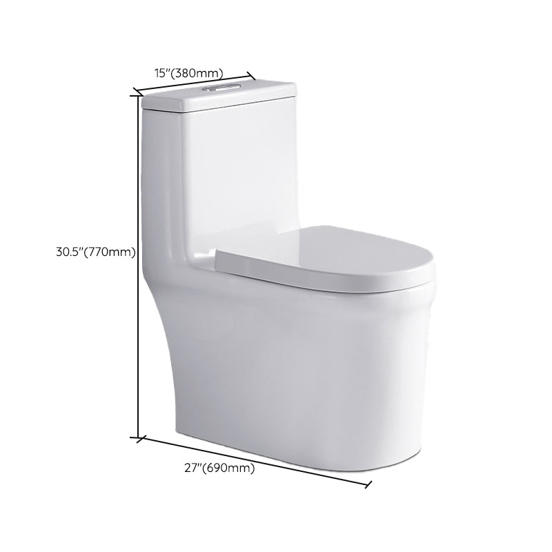 Traditional Ceramic Flush Toilet Seat Included Urine Toilet for Bathroom