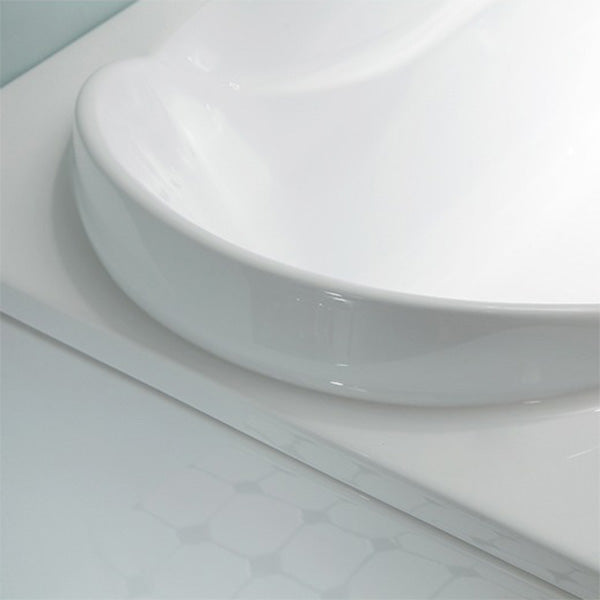 29.53" Wide Acrylic Bathtub Soaking Handles Included Bath in White