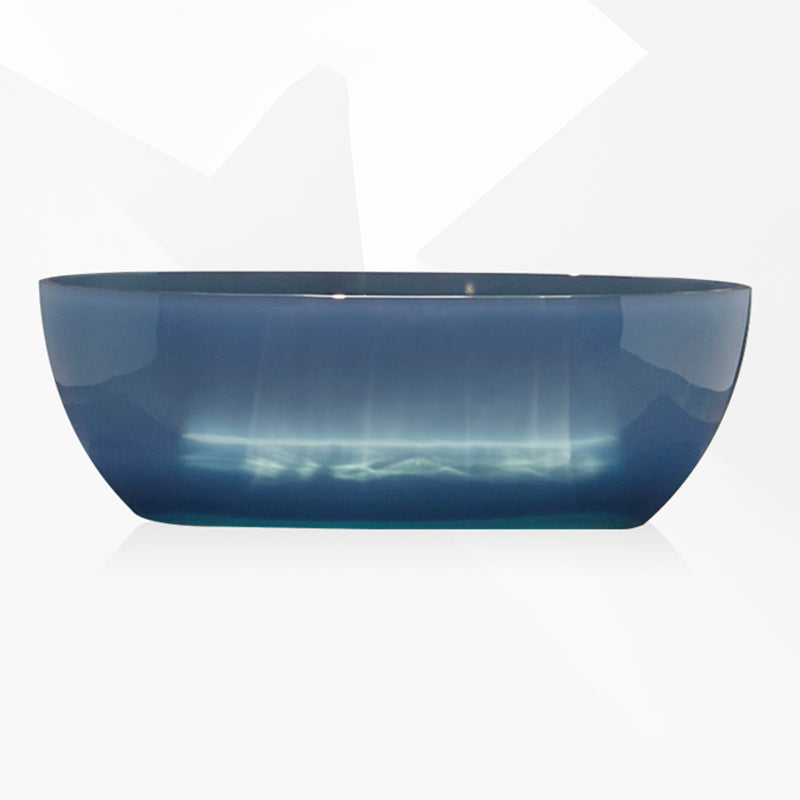 Soaking Stand Alone Bathtub Back to Wall Antique Finish Bathtub