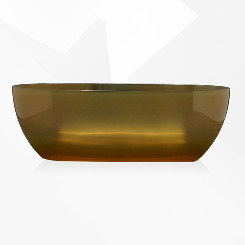 Soaking Stand Alone Bathtub Back to Wall Antique Finish Bathtub