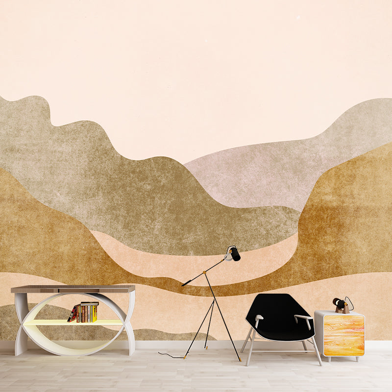 Abstract Painting Wallpaper Environment Friendly Mildew Resistant Indoor Wall Mural