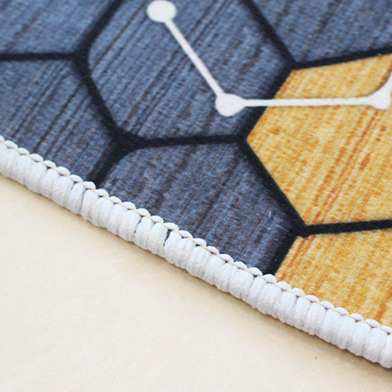 Luxury Modern Rug Pattern Polyester Rug Washable Rug for Living Room