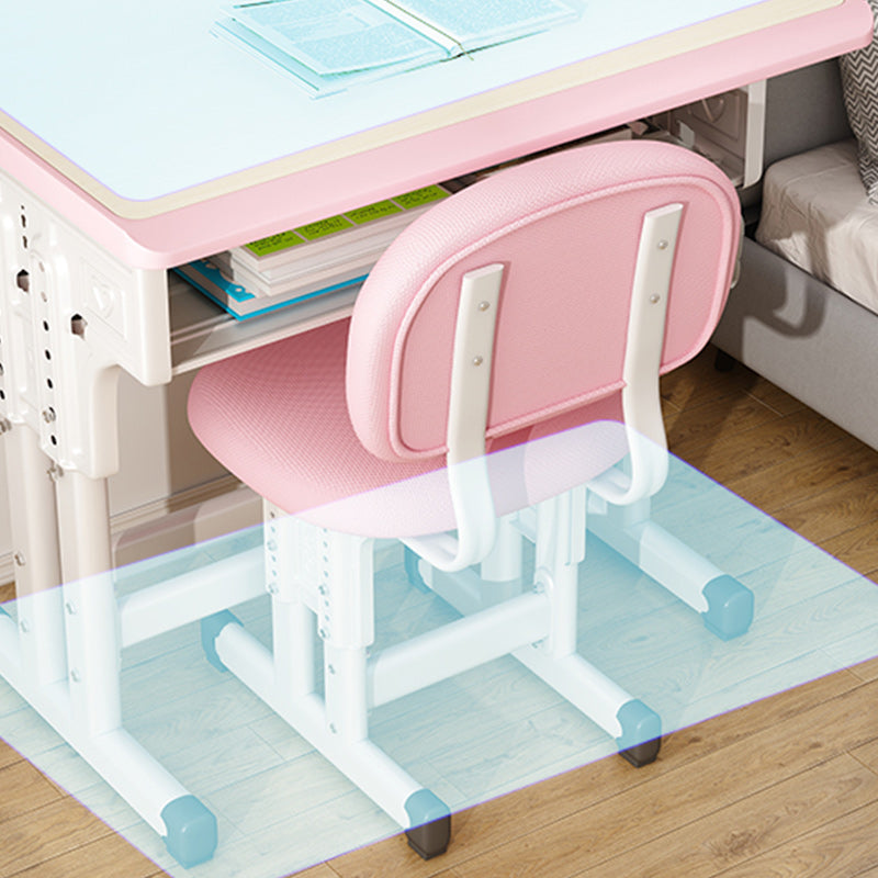 Multifunctional Lifting Study Desk Desk with Hutch and Chair Wooden Student Desk
