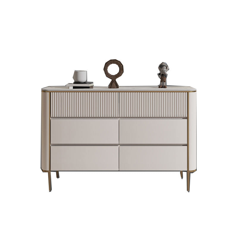 Classic Glam Dresser Stone Storage Chest Dresser with 3/6 Drawers , 15.6 Inch W