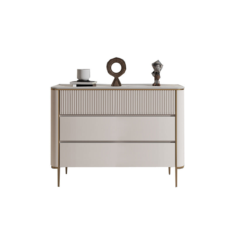 Classic Glam Dresser Stone Storage Chest Dresser with 3/6 Drawers , 15.6 Inch W