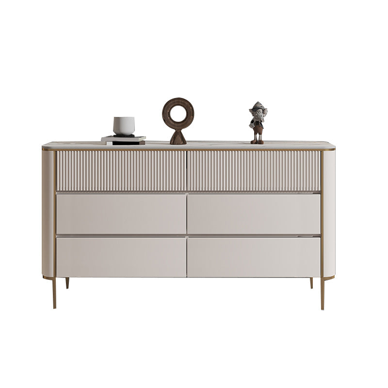 Classic Glam Dresser Stone Storage Chest Dresser with 3/6 Drawers , 15.6 Inch W