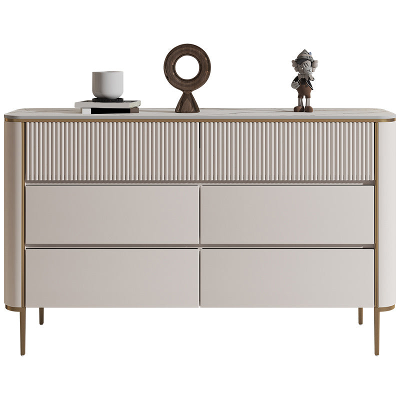 Classic Glam Dresser Stone Storage Chest Dresser with 3/6 Drawers , 15.6 Inch W