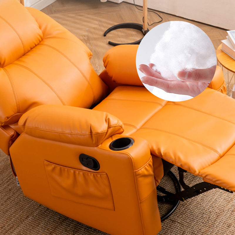 Metal Frame Home Theater Recliner Swivel Rocker Chair with Storage