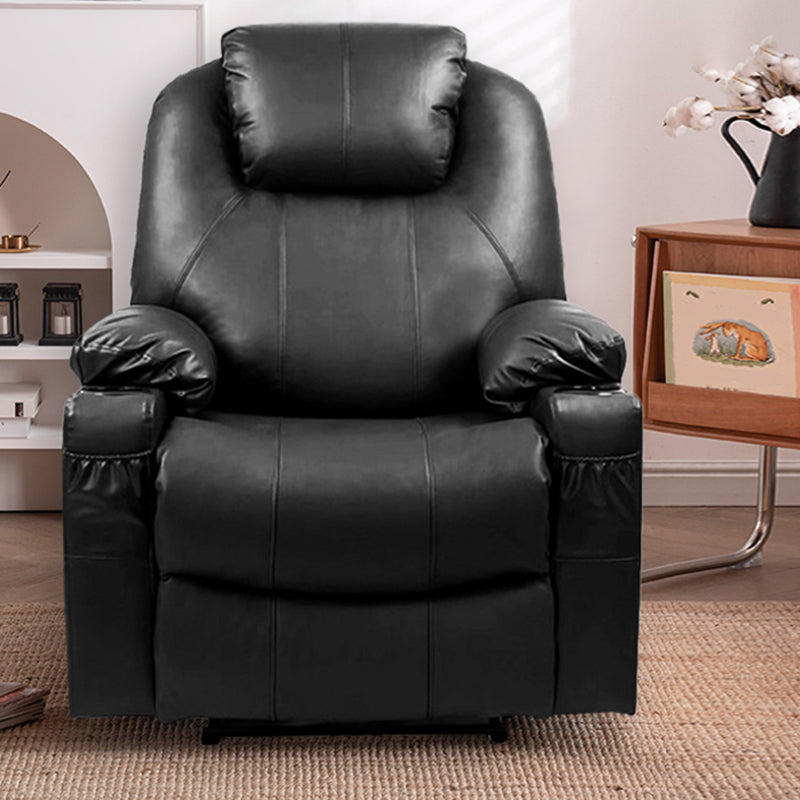 Metal Frame Home Theater Recliner Swivel Rocker Chair with Storage