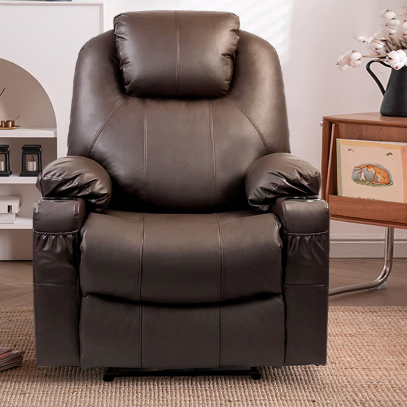 Metal Frame Home Theater Recliner Swivel Rocker Chair with Storage