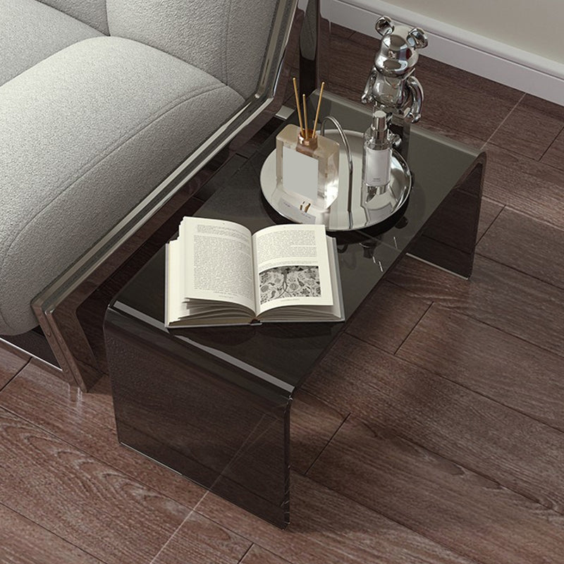 Contemporary Acrylic Side Table Square Sofa Side Accent Table