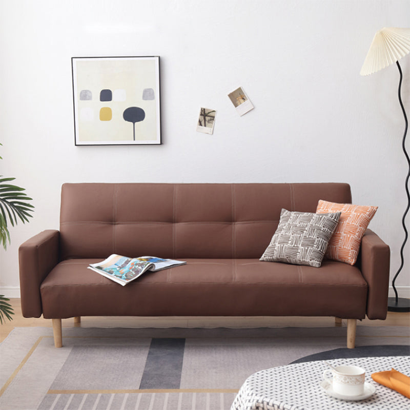 Vintage Tufted Square Arm Living Room 3 Seater Standard Settee