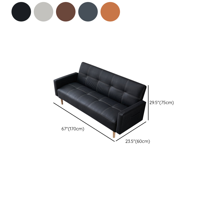 Vintage Tufted Square Arm Living Room 3 Seater Standard Settee