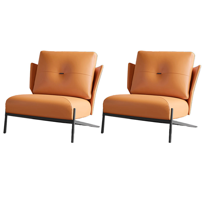 Industrial Solid Color Slipper Chair Basic Four Leg Slipper Chair for Living Room