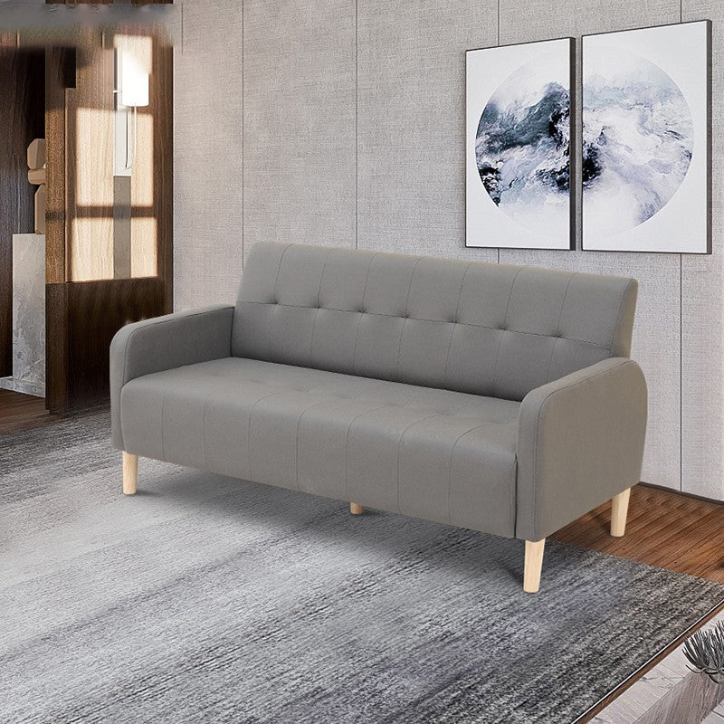 Scandinavian Settee Tufted Square Arm Living Room 3 Seater Seating