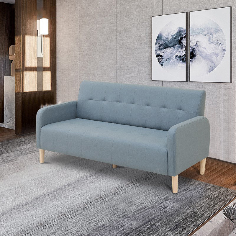 Scandinavian Settee Tufted Square Arm Living Room 3 Seater Seating