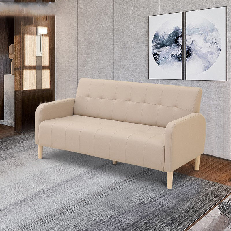 Scandinavian Settee Tufted Square Arm Living Room 3 Seater Seating