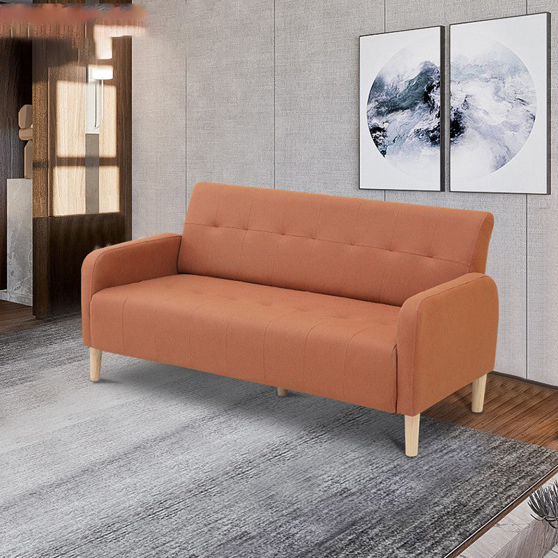 Scandinavian Settee Tufted Square Arm Living Room 3 Seater Seating