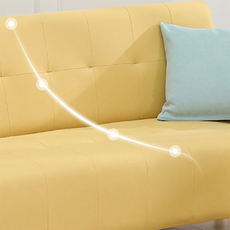 Scandinavian Settee Tufted Square Arm Living Room 3 Seater Seating