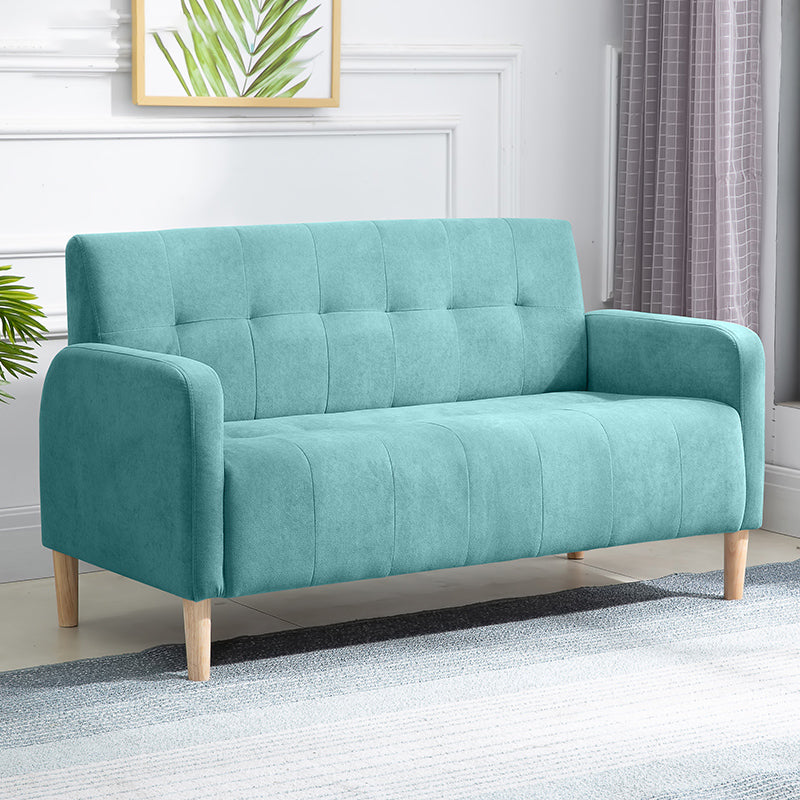 Scandinavian Settee Tufted Square Arm Living Room 3 Seater Seating