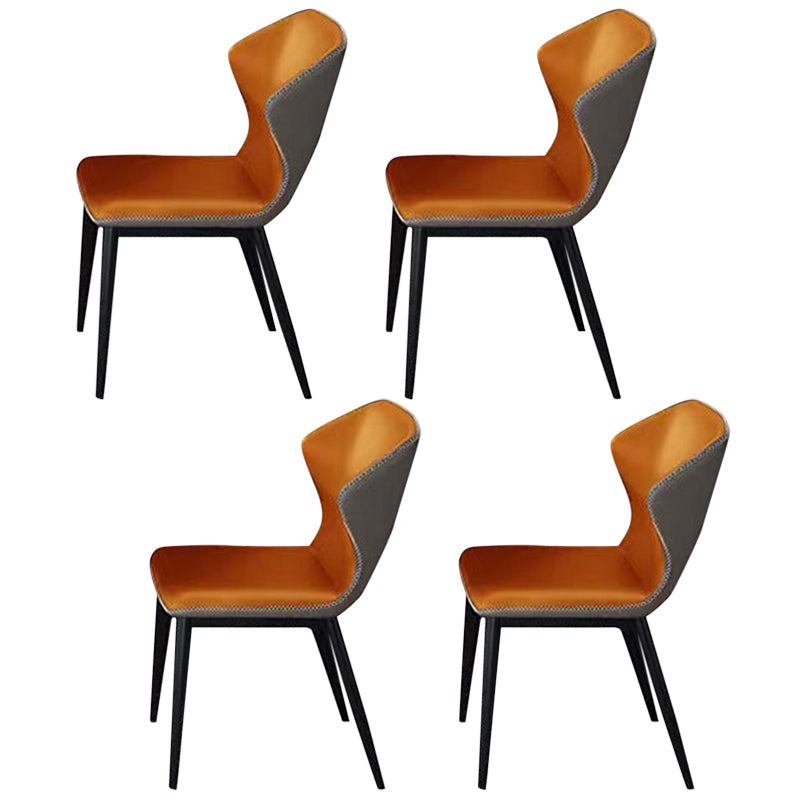 Modern Dinette Set with Solid Back Chairs 1/4/5/6/7 Pcs Gray Stone Dining Table Set