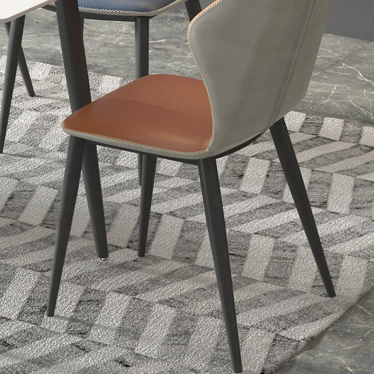 White Dining Table Set with Solid Back Chairs 1/4/5/7 Pcs Modern Dinette Set