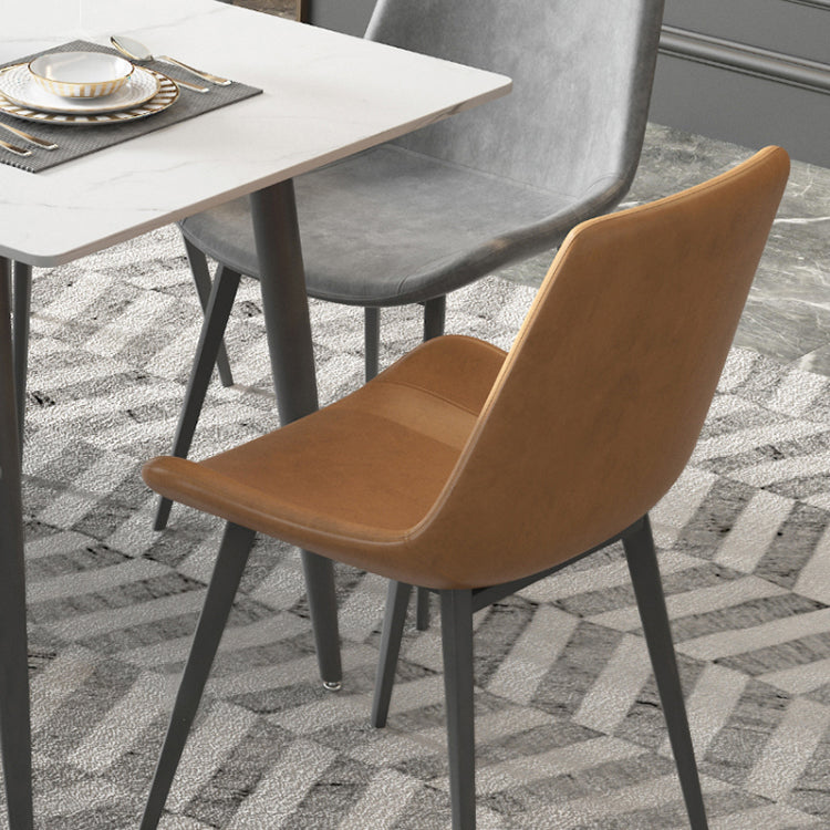 White Dining Table Set with Solid Back Chairs 1/4/5/7 Pcs Modern Dinette Set