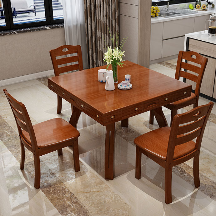 Solid Wood Dining Table Extendable Dining Table for Dining Room