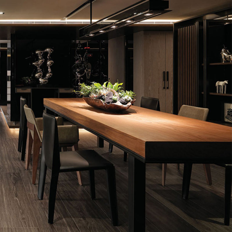Contemporary Kitchen Dining Chairs Armless Faux Leather Dining Chairs