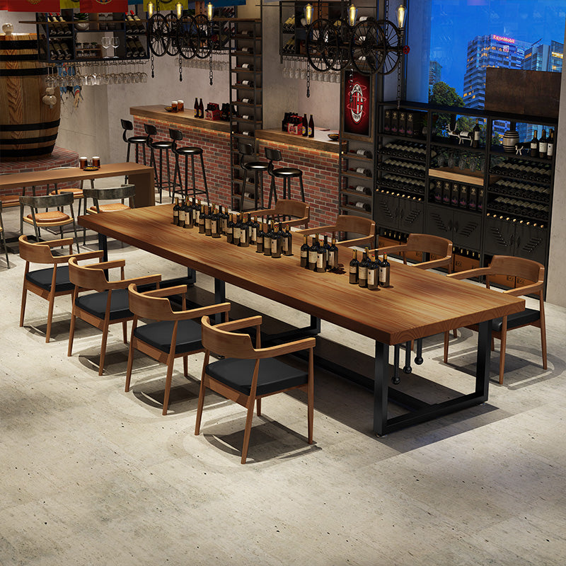 Contemporary Kitchen Dining Chairs Faux Leather Chairs with Wood Base