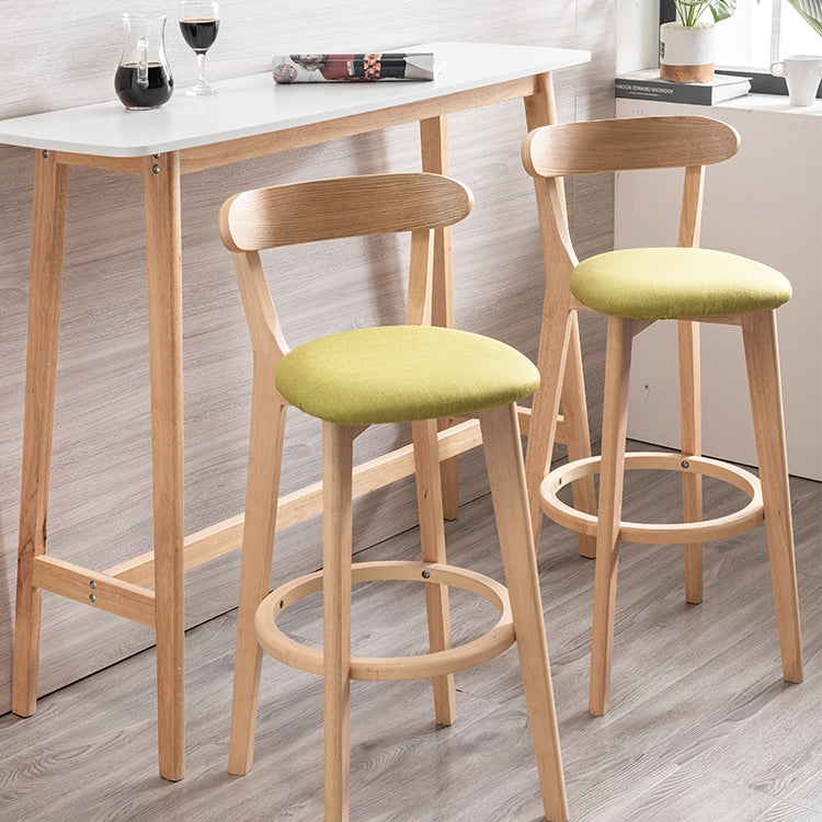 Rectangle Wood Counter Height Dining Table Contemporary Trestle Base Bar Table