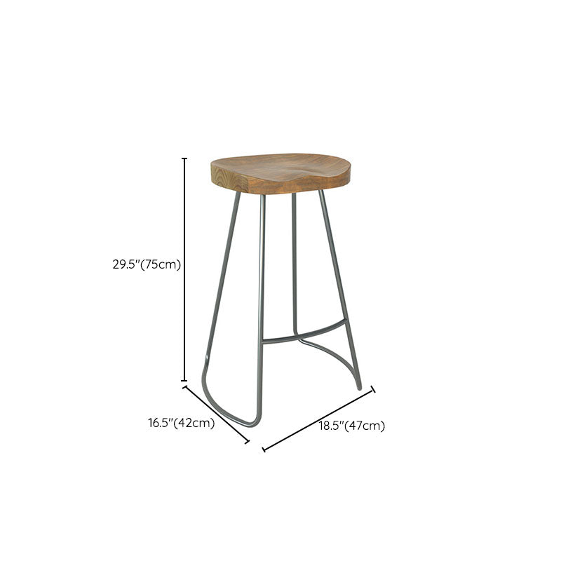 Industrial Rectangle Bar Table Set 1/4 Pcs Solid Wood Bar Table and Bar Stool