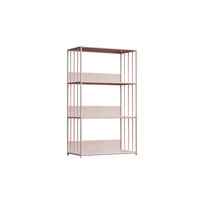 Standard Metal Bookshelf Scandinavian Open Back Bookcase with Shelves