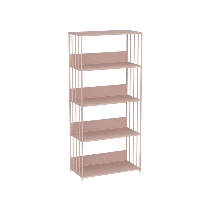 Standard Metal Bookshelf Scandinavian Open Back Bookcase with Shelves
