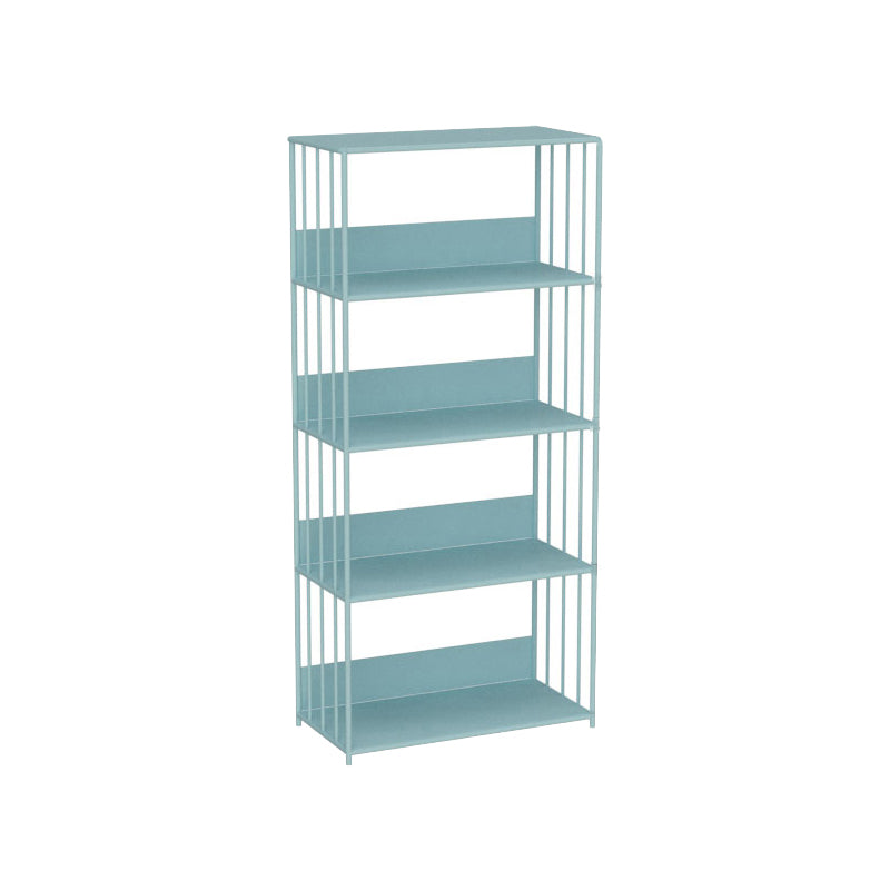 Standard Metal Bookshelf Scandinavian Open Back Bookcase with Shelves