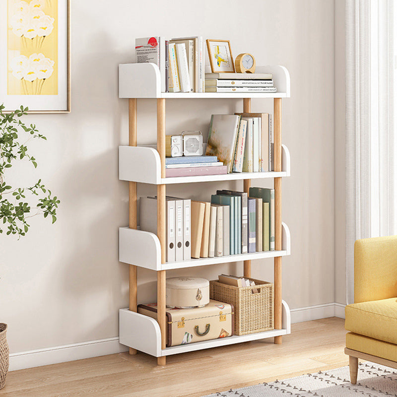 Open Back Standard Bookcase Scandinavian Engineered Wood Bookshelf