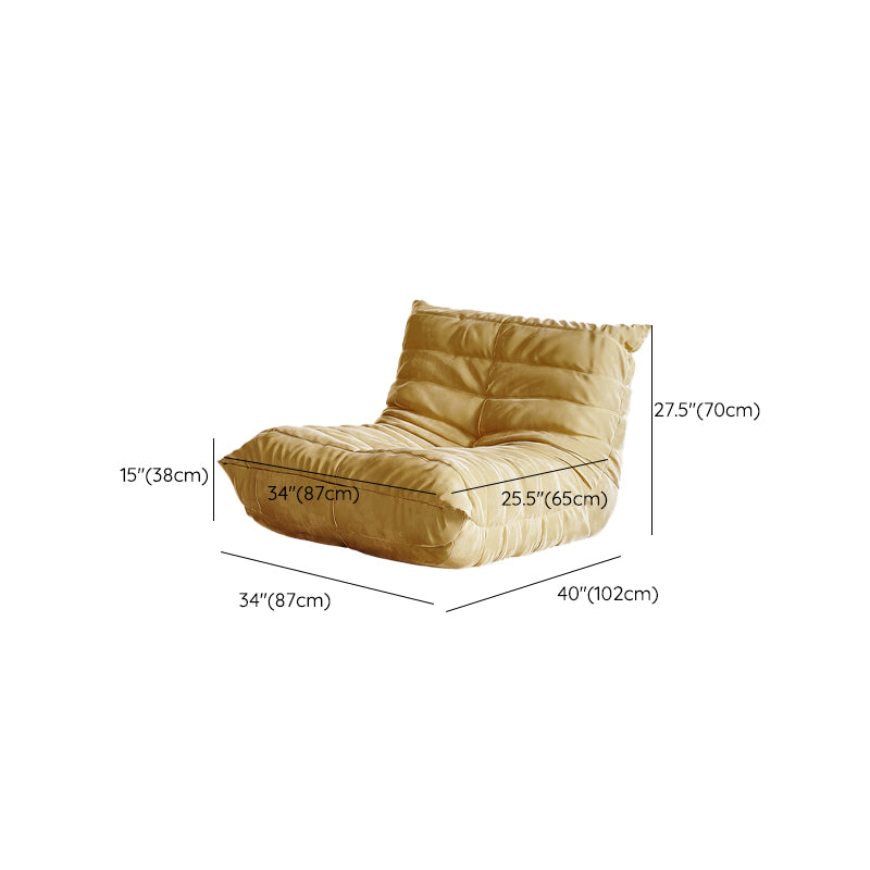 Contemporary Velet Seating Tufted Back Square Arm Sofa for Living Room