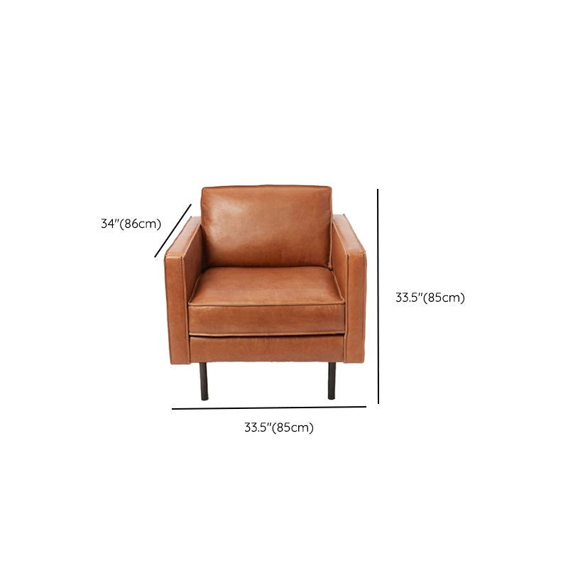 Faux Leather Tufted Back Convertible Sofa Nordic Style Living Room Seating