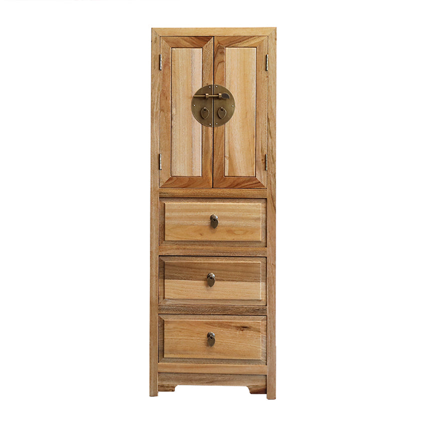 Contemporary Solid Wood Accent Chest Standard Ring Pulls Accent Cabinet