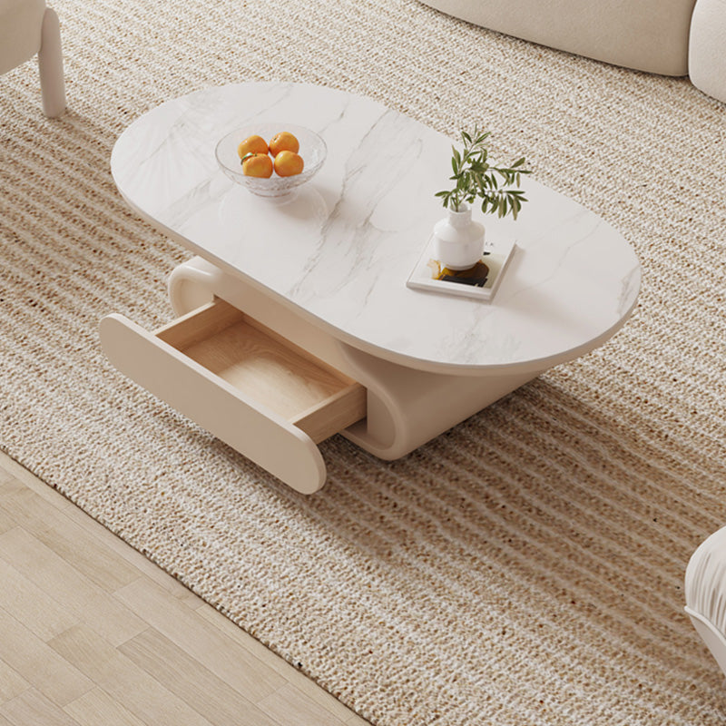 29" Wide Contemporary Coffee Table Single Cocktail Table with Drawer