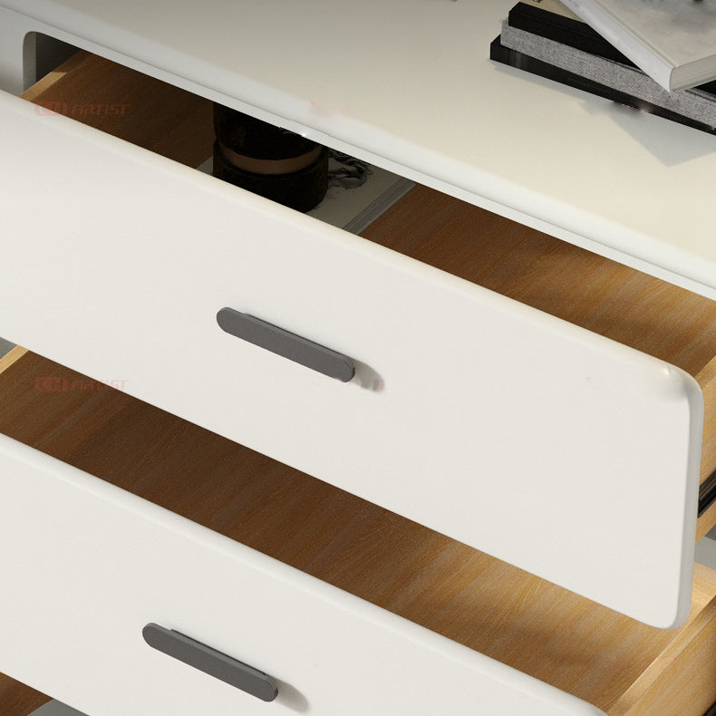 Contemporary Rectangle Accent Chest Wood Soft Close Drawers Storage Cabinet