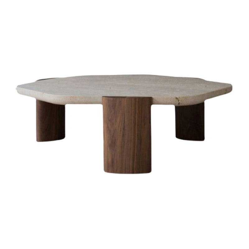 3 Legs Bunching Tables Modern Geometric Stone Coffee or End Table