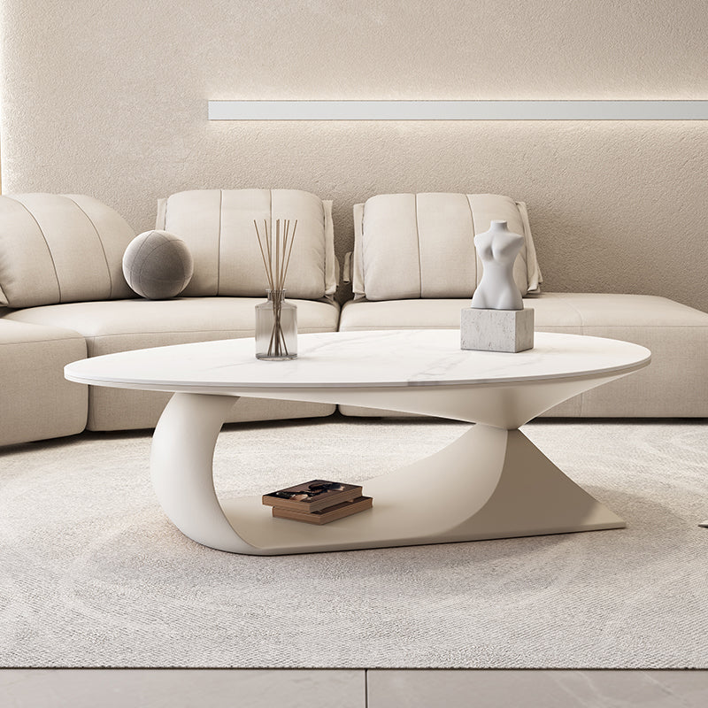 Modern Abstract Coffee Table Slate Geometric Coffee or End Table