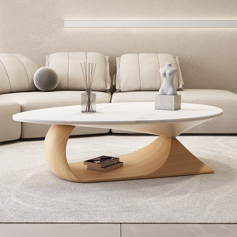 Modern Abstract Coffee Table Slate Geometric Coffee or End Table