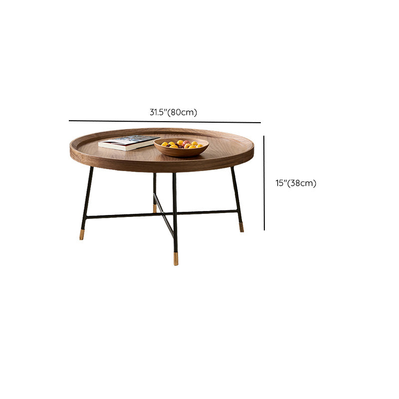 Contemporary Coffee Table Wooden Brown Coffee Cocktail Table