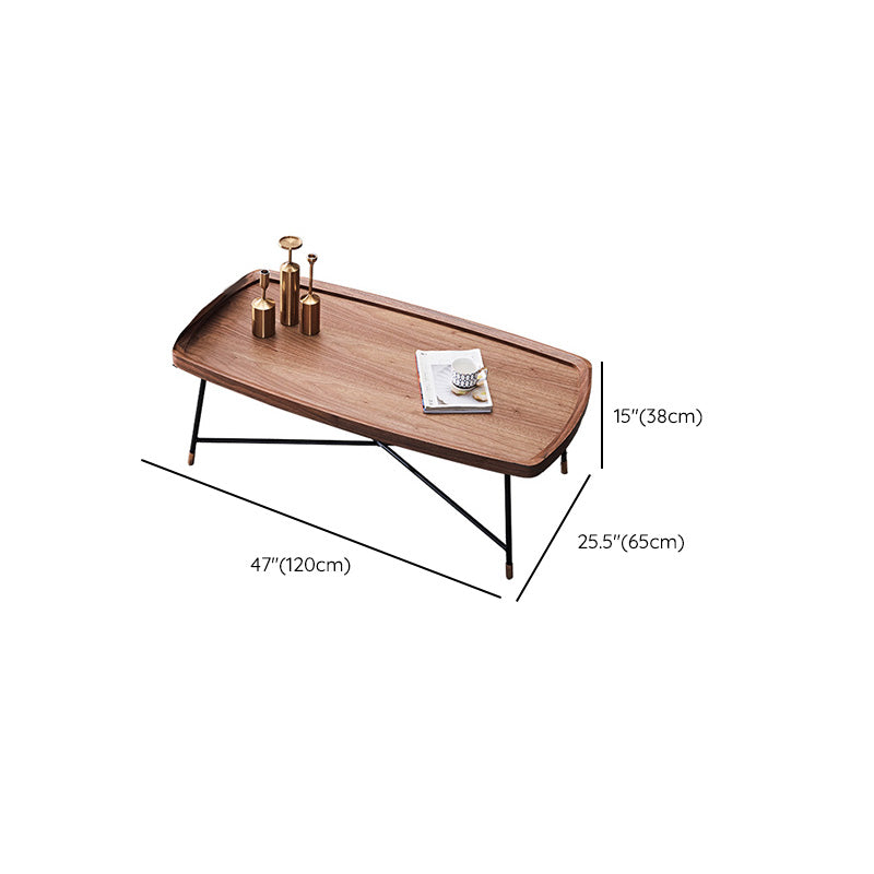 Contemporary Coffee Table Wooden Brown Coffee Cocktail Table