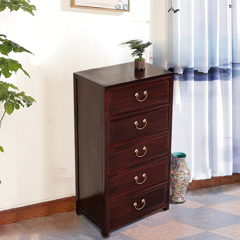 Mid Century Modern Square Accent Cabinet Antique Finish Cabinet With Doors