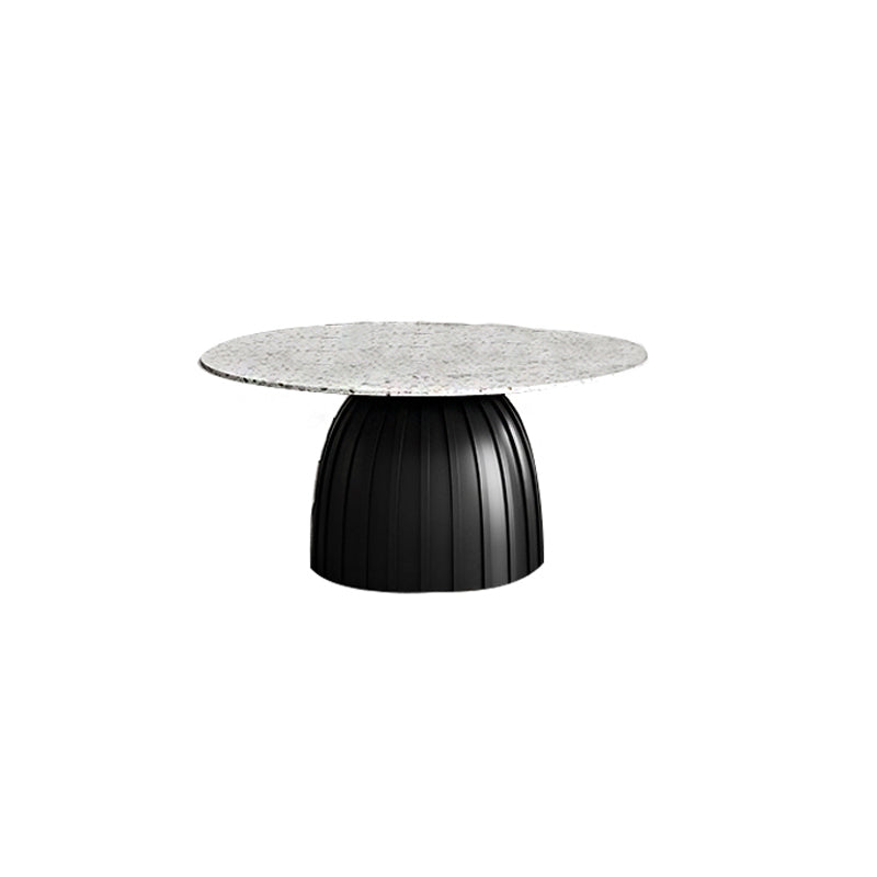 Round Terrazzo Pedestal Coffee Table Modern 2 Bunching Cocktail Tables